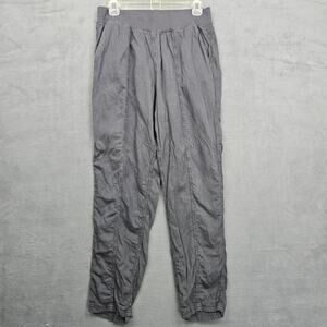 Faherty Gray Tencel Linen Blend Pull On Pants Elastic Waist Relaxed Fit M